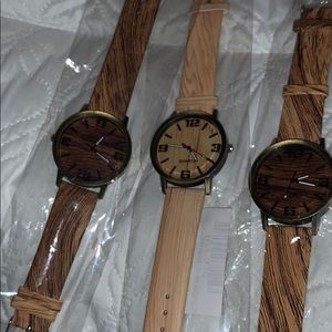 NWT Wood Look Watches for Men 3 choices